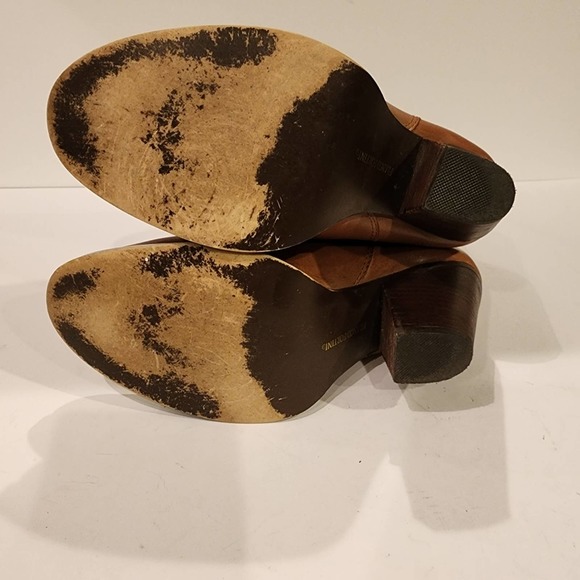 FRANCO FORTINI "McKinley 2" Cognac Leather Western style booties SIZE 8M - Picture 14 of 16